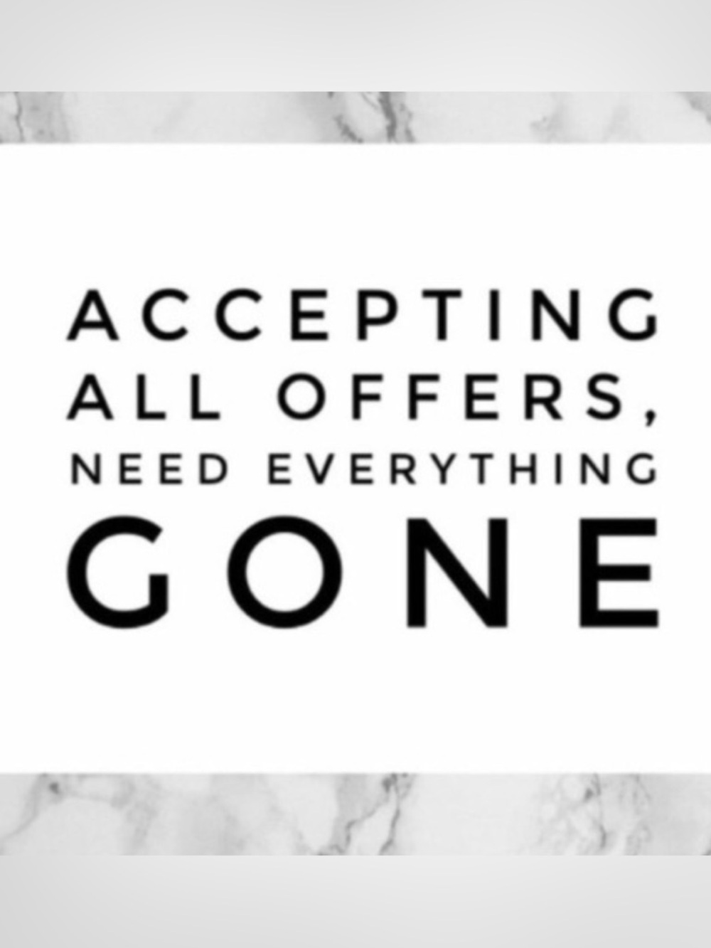 Most offers accepted...moving and closing my closet!!!